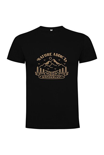 iLovePrints Golden Nature Wanderlust Tshirt