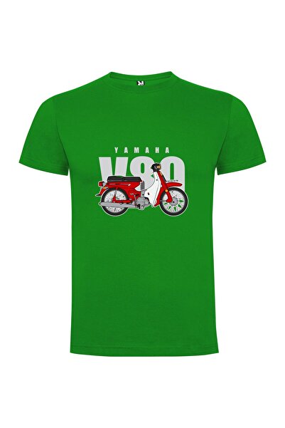 iLovePrints Red Scooter Vector Art Tshirt