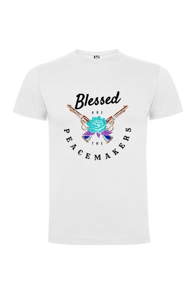 iLovePrints Peaceful Guns and Roses Tshirt