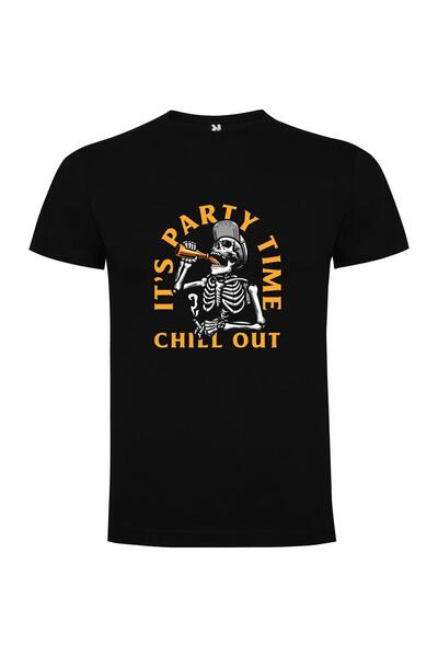 iLovePrints Chill Skeleton Shindig Tshirt