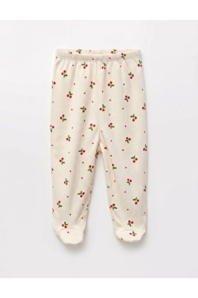 MiniKids Pantaloni cu botosei Ace Trase, Ciresele, crem-rosu