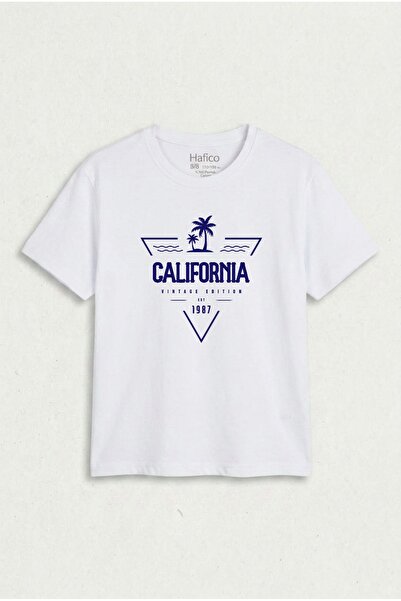 Hafico تي شيرت مطبوع عليه California Vintage للأولاد/البنات