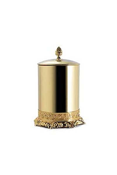 TREESSECI Bally Super Çöp Kovası Kapaklı, Queen Topuzlu - Bronz