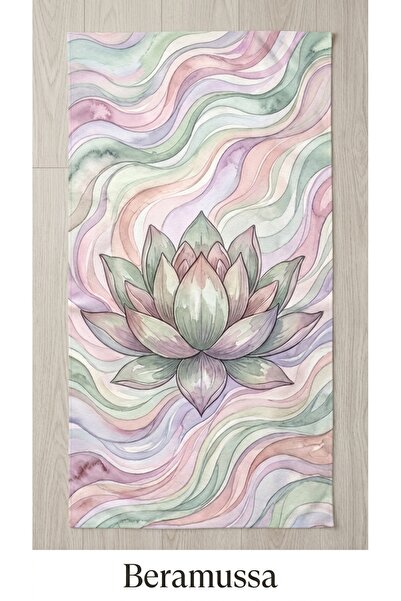 Beramussa Digital Printed Sports Towel - Yoga & Reformer Towel - 50X100 Cm, L...