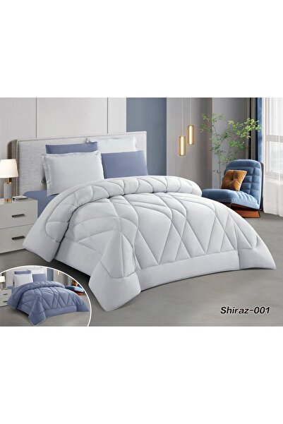 Asia Summer Hotel Double Plain Double-Sided Quilt 6-Piece Set |   Premium Mic...