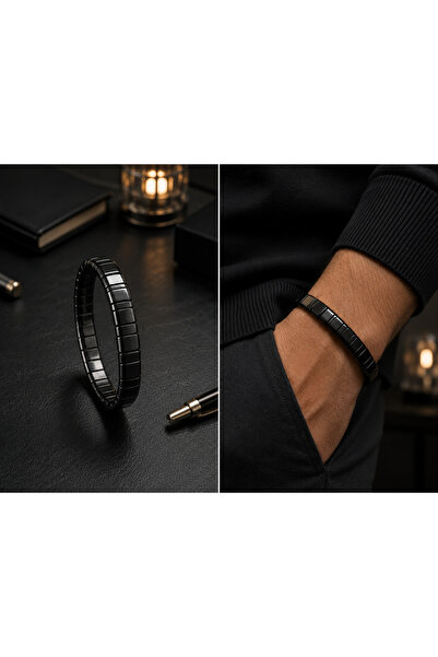 OSMANLI DEĞERLİ TAŞ Certified Hematite Men's Bracelet