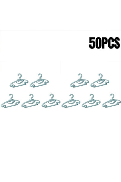 Choice12 Blue 50PCS 5-50Pcs Baby Hangers Plastic Kids Clothes Storage Hanger ...