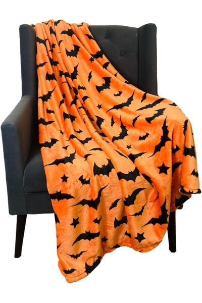 Choice5 70x100cm TY01 1PC Gifts Blanket Black Bats Printed Flannel Blanket Pe...
