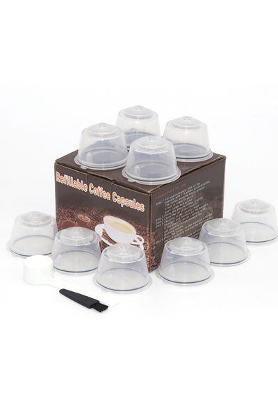 Choice13 L transparent-10pcs 10PCS Refillable Capsules for Nescafe DOLCE GUST...
