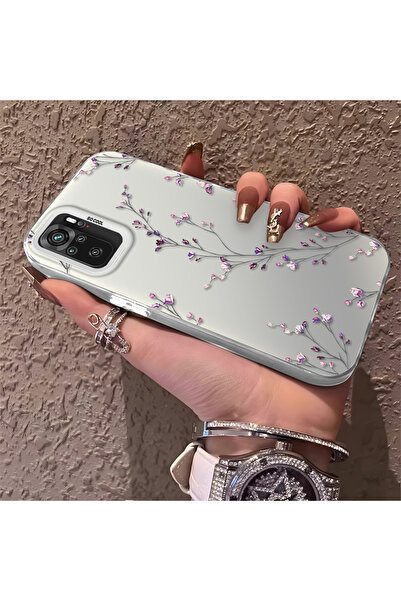 CHICASELUX Redmi Note 10 4G/Note 10S Uyumlu İnce Dal Çiçek Kılıf, Aşınmaya Da...