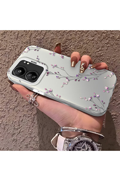 CHICASELUX Poco C65 Uyumlu İnce Dal Çiçek Kılıf, Aşınmaya Dayanıklı Minimalis...
