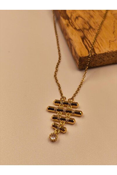 Generic Brand Basamak Necklace Gold