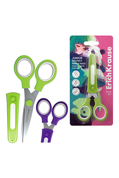 OEM Foarfece ErichKrause Junior Protect Panda Hugs 13 cm culori asortate