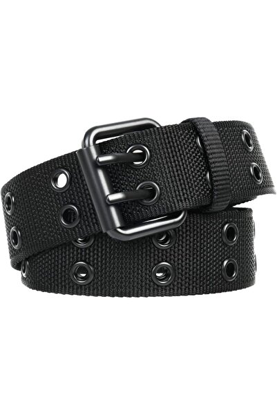 Arabest Double Prong Nylon Punk Belt Adjustable for Men Women