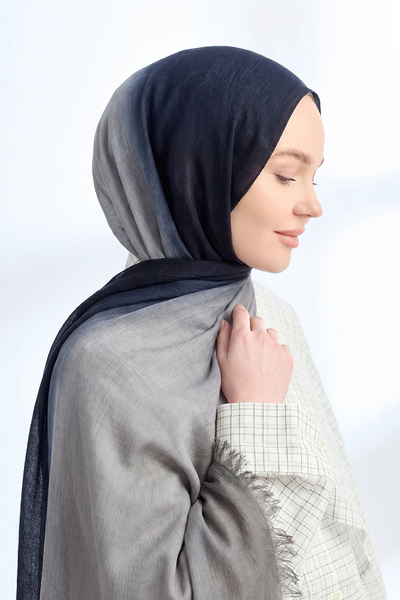 ARMANDA Pure Comfort Viscose Shawl - Black-Smoked