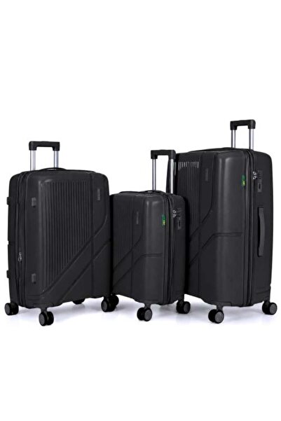 Generic Anti-Breakage Silicone Travel Luggage Set 3 Pieces Strong Pp Material...