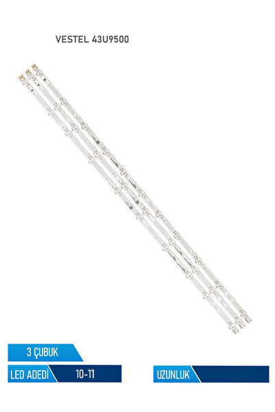 43U9500 3 Parça 43 inc Tv Led Bar