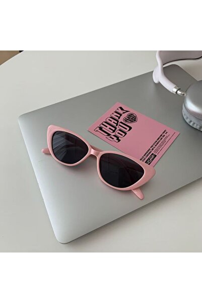 Choice3 Pink Retro Style Versatile Cat Eye Pink Framed Sunglasses for Women H...