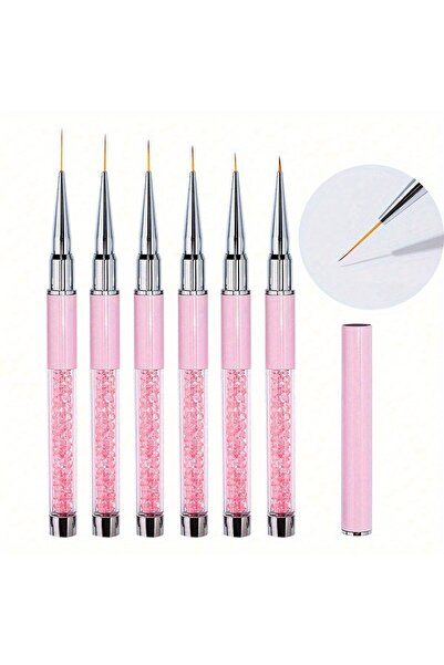 Choice6 style7 5/7/9/11/13/15mm Nails Art Brush Lines Stripe Flower Painting ...