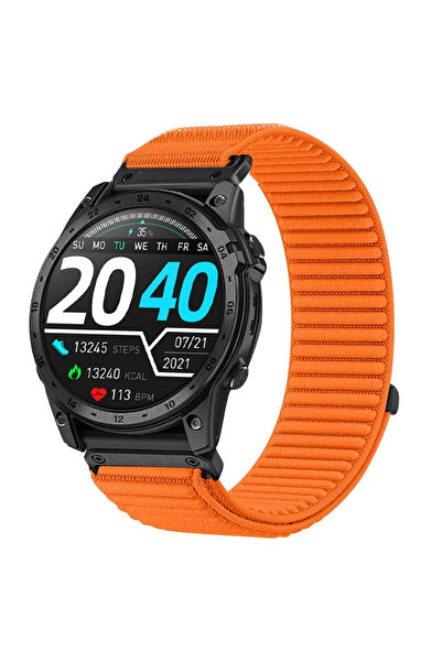 Choice42 حزام نايلون QuickFit 22 مم برتقالي 26 مم 22 مم 20 مم لساعة Fenix 8/Q...