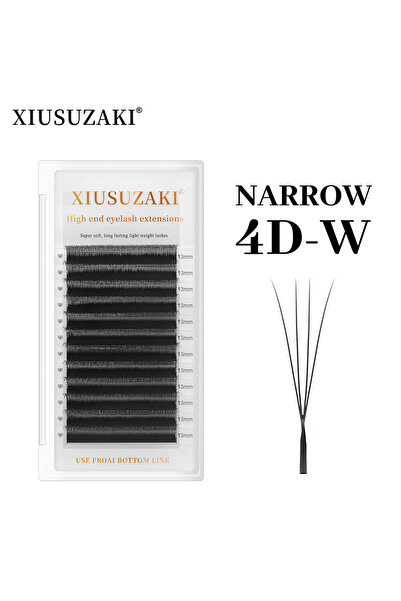 Choice3 رموش XIUSUZAKI ضيقة على شكل W، مزيج 8-15 مم، 0.07 مم C، رموش 4DW ضيقة...
