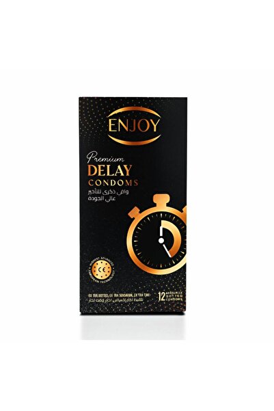 Enjoy Ainjoy 12Pcs Premium Delay Condoms Extra Time Delay Condoms