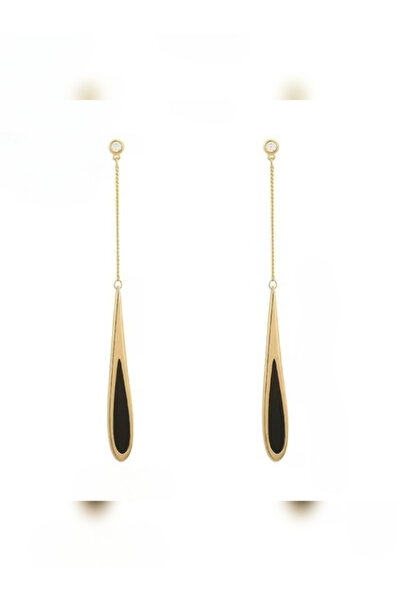 OEM Cercei Mystic Water Drop Gold 18K cu Zirconiu Strălucitor