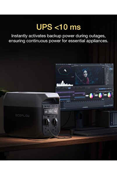 EF ECOFLOW ECOFLOW DELTA 3 Portable Power Station, 1024Wh Solar Generator, Li...