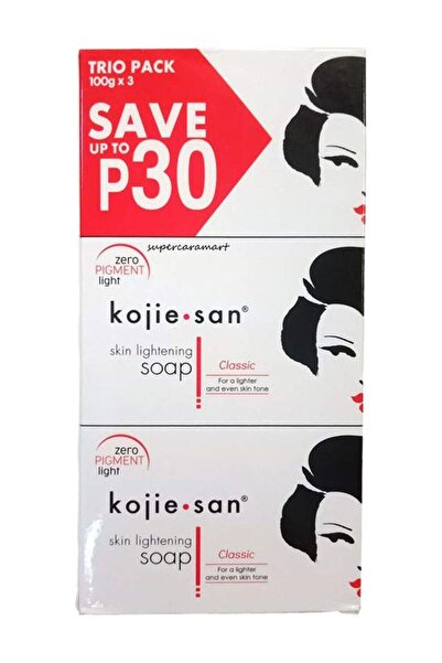 bevi Pack Of 3 Kojie San Skin Lightening Soap 3 x 100grams