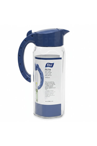 Titiz Alâ Jug 1500 ml | Clear Glass Water Jug with Flip Lid | Kitchen Carafe ...