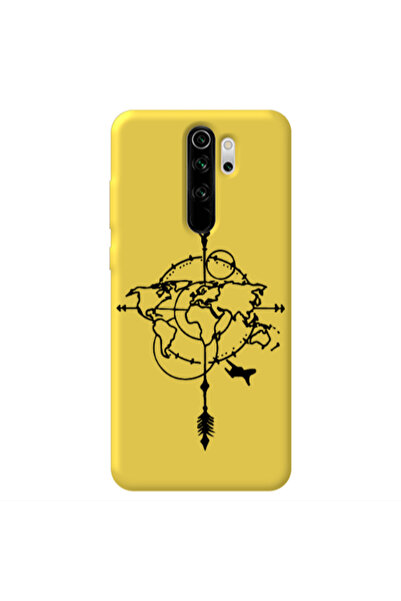 Other Xiaomi Redmi Note 8 Pro Old Map Yellow Colored Silicone TPU Θήκη
