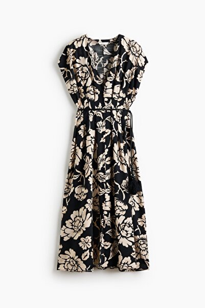H&M Önü Düğmeli Midi Elbise