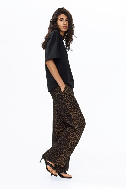H&M Geniş Pull-on Pantolon