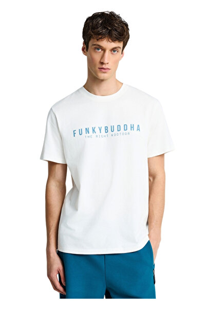 Funky Buddha T-Shirt FBM013-011-04 – Off White - m