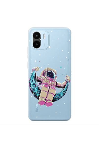 Other Xiaomi REDMI A2 Astronaut swinging on the moon Transparent Silicone TPU...