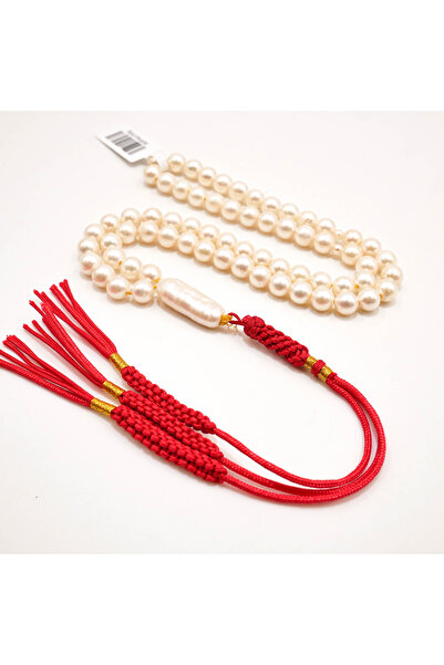 Generic Pearl Rosary 66 Beads 6mm Creamy White Prayer Beads 25g Tasbih with R...