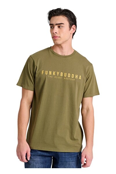 Funky Buddha T-Shirt FBM009-010-04 – Khaki
