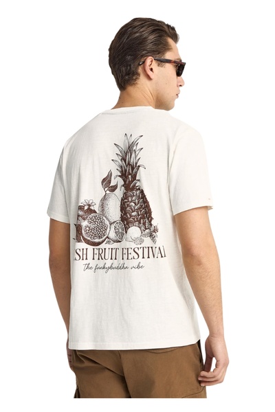 Funky Buddha T-Shirt FBM013-082-04 – Off White - m