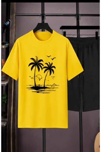 ZEMLİYA Sara Unisex Oversize Shorts Set Short Sleeve T-Shirt Comfortable Fit ...