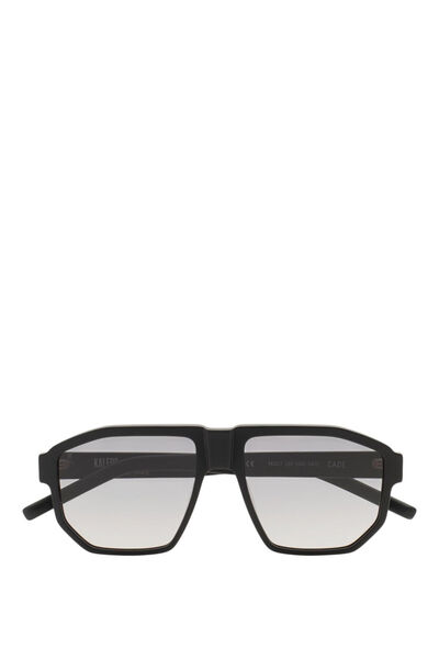Kaleos Cade Black Acetate Unisex Sunglasses