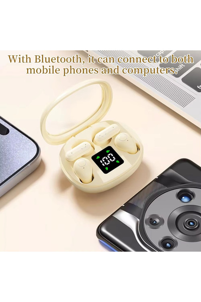 Generic New Wireless Bluetooth Headphones 2 Pairs Invisible Earbuds With Mic ...