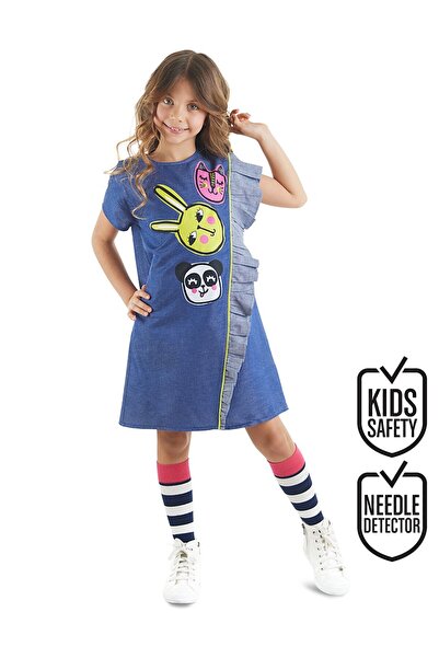Denokids MS-030 Üç Arkadaş Dokuma Elbise