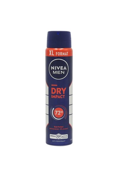 NIVEA Deodorant Antiperspirant, Nivea, 250 ml Men Dry Impact