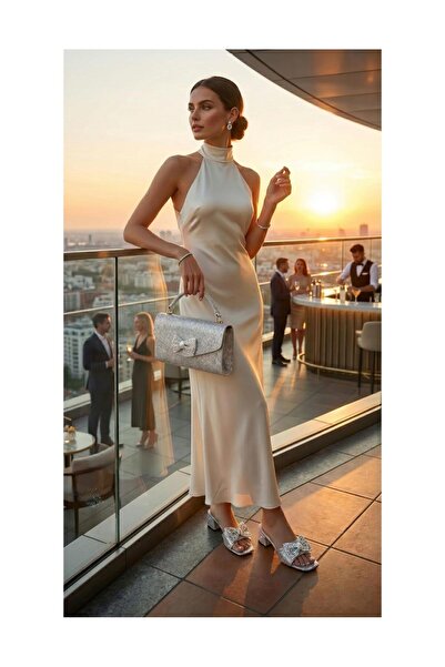 EMIENZA Dicky Simli Vegan Leather Sandals and Bag Set