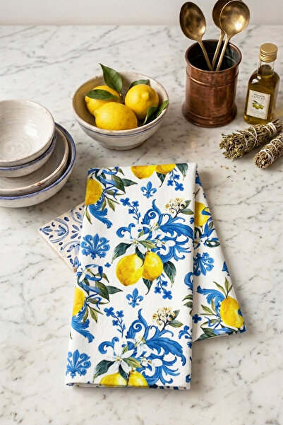 DEKOMOD Decorative Kitchen Cotton Oven Towel with Special Pattern 35X50 cm Wa...