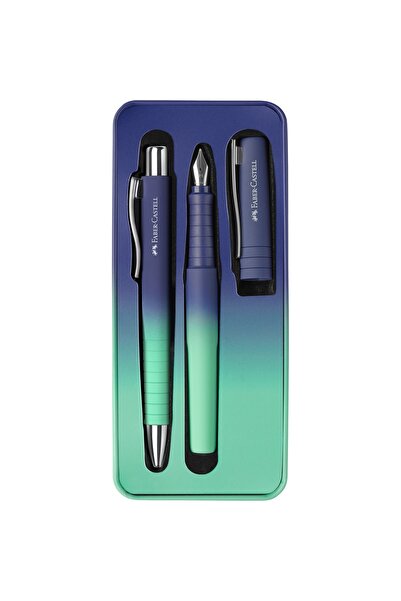 Faber Castell Set de pixuri M + PIX XB POLY FLOW ALBASTRU-TURCOAZ FABER-CASTELL