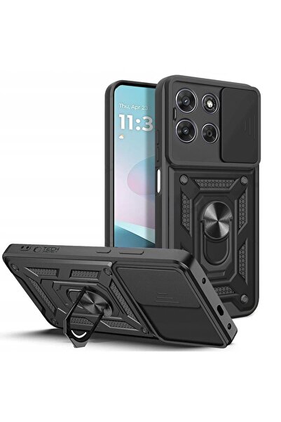Tech-Protect Husă CamShield Pro Armor pentru Motorola Moto G67 / G77, Negru
