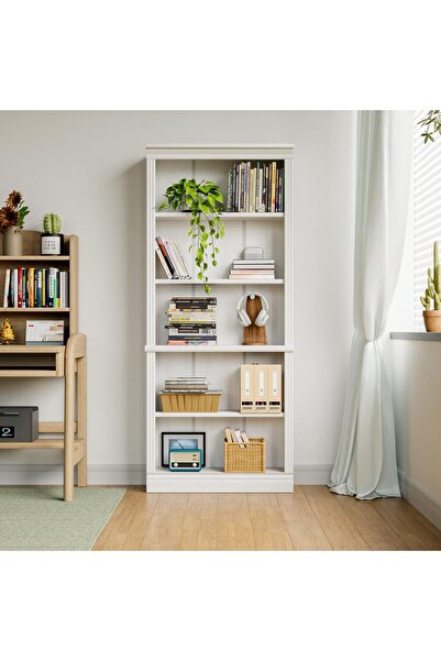 Enjoylifeme 72" Tall Bookshelf,5 Tier Wooden Book Shelf with Adjustable Shelv...