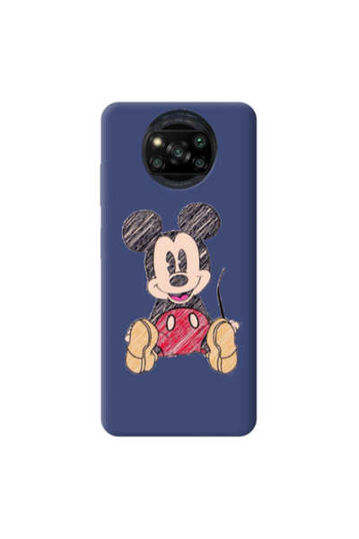 Other Xiaomi Poco X3 /X3 Pro Mickey mouse 2 Dark blue Colored Silicone TPU Θήκη