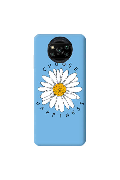 Other Xiaomi Poco X3 /X3 Pro Chose Happines Blue Colored Silicone TPU Θήκη